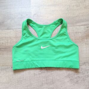 Nike Dri-fit Women's Green Athletic Workout Sports Bra Size XS/S